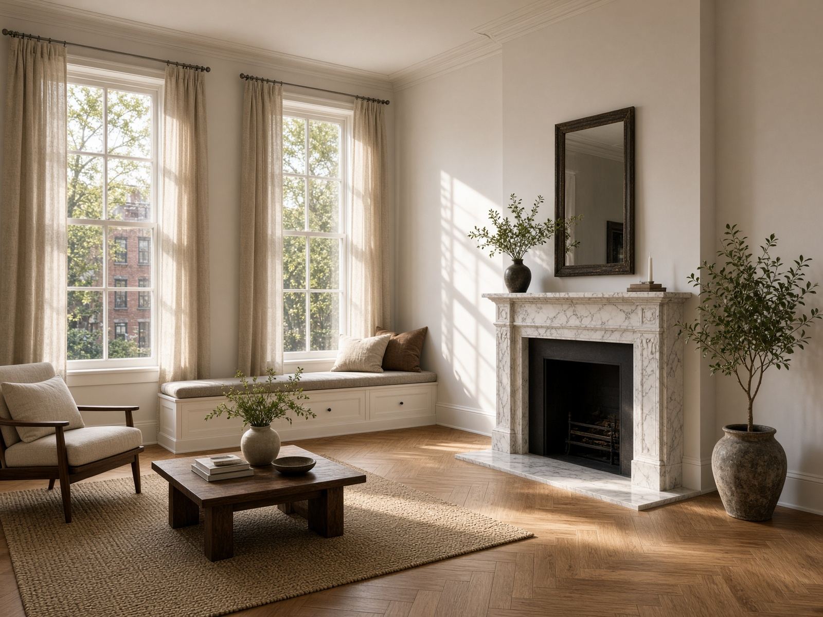 Renovated New York parlor